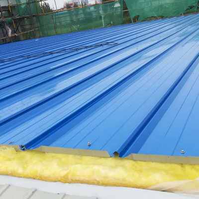 Q235 Bảo trì mái nhà bằng kim loại màu xanh lá cây Tùy chỉnh 0,8mm cho tường bảng điều khiển