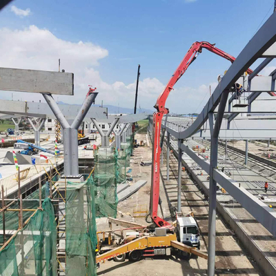 Kết cấu mái khung thép Q235 cho đường sắt cao tốc Jakarta Bandung