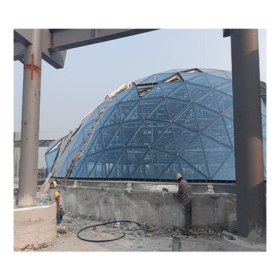 Blue Color Aluminium Curtain Wall Glass Facade Panel for Steel Structure Building Design Solution trong thị trường toàn cầu