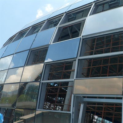 Bule Q235B CAD Màn che bên ngoài Tường mặt tiền bằng kính FRP