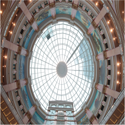Q355B Sky Roof Dome Giếng trời 800m được tùy chỉnh cho xây dựng Portdome toàn cầu
