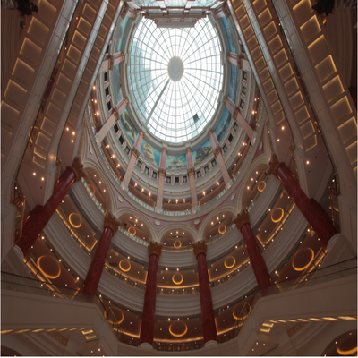 Q355B Sky Roof Dome Giếng trời 800m được tùy chỉnh cho xây dựng Portdome toàn cầu