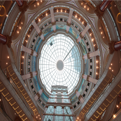 Q355B Sky Roof Dome Giếng trời 800m được tùy chỉnh cho xây dựng Portdome toàn cầu