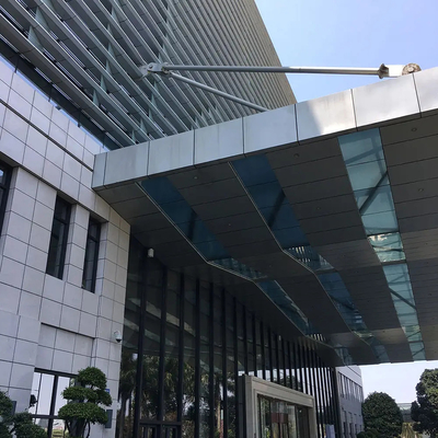 Prefab rèm nhôm tường trang trí kim loại đinh tán khung tường