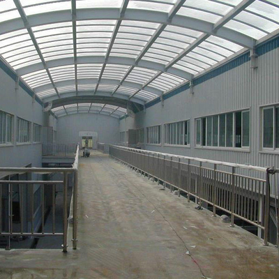 Q235 Đèn mái vòm phẳng bằng kính có thể thu vào giếng trời EPS