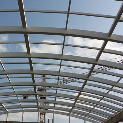 Prefab Kim loại mái nhà mái vòm lắp đặt giếng trời PU cho xây dựng tòa nhà