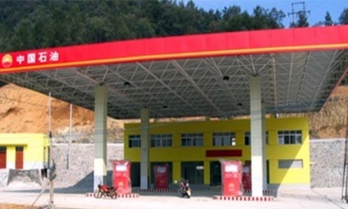 Chống ăn mòn S355JR Trạm xăng Xây dựng Tán 100-300m Hàn