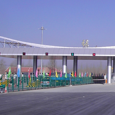 Prefab EPS Mái nhà Q235 Toll Plaza Xây dựng Tòa nhà Hàn tùy chỉnh