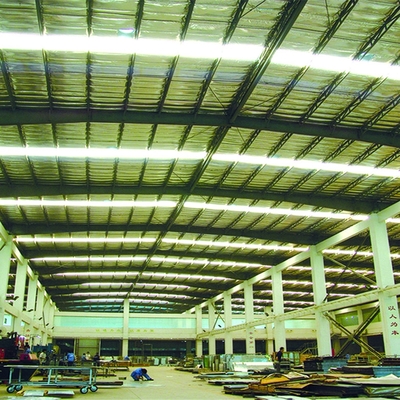 Khung cổng thép hình chữ nhật Q355B uốn cong cho nhà kho chi phí thấp