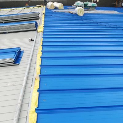 Prefab Q345 Bảo trì mái thiếc công nghiệp 0.8mm 50mm mạ kẽm