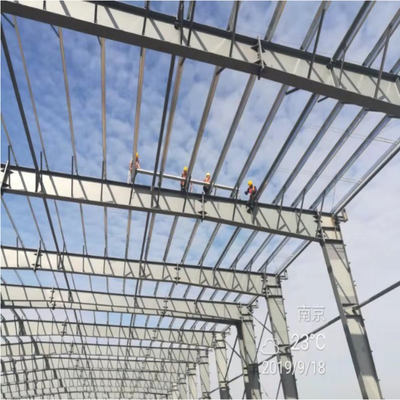 Khung cổng thông tin có nhịp lớn 48m Khung cổng mái phẳng trang trí 0,36mm