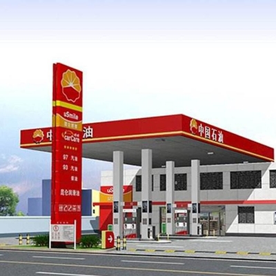 GB Bạt che trạm xăng Đấm Tán tầng xăng được sơn tùy chỉnh