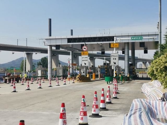 Q355 Toll Booth Xây dựng Đục lỗ Toll Plaza Canopy 100mm