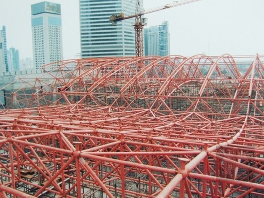 Chống ăn mòn Q345 Khung không gian Khung giàn thép làm mái nhà 950mm