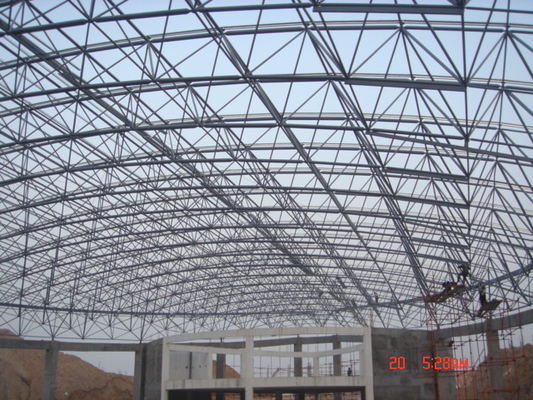 Q345 Khung không gian lưới ba lớp Sân vận động 300m Sơn xây dựng mái nhà