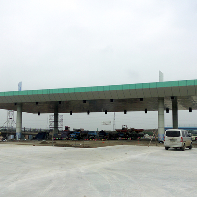 Tòa nhà xây dựng Toll Plaza đúc sẵn 50mm 150mm Mái