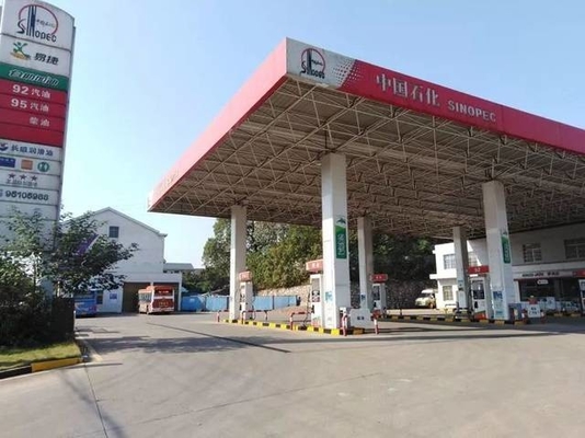 Q345 Tán bơm nhiên liệu 100m Trạm dịch vụ Tán hình chữ nhật 300m