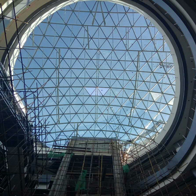 Khung nhôm giếng trời mái vòm đôi Velux lớn Uốn cong