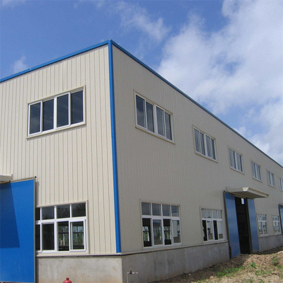 Q345 Xưởng kết cấu thép tiền chế Nhà kho giàn thép Màu trắng