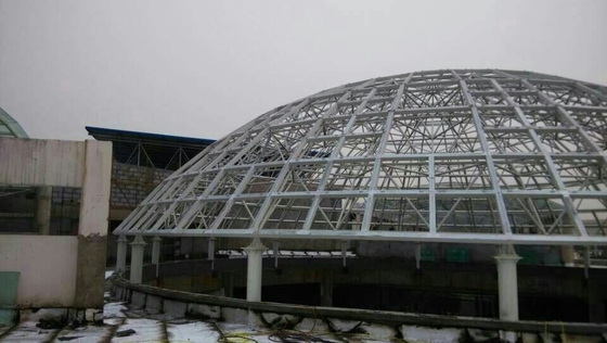 Prefab PU Roof Không gian Khung Kết cấu Giàn Tòa nhà Mái nhà 950mm Dịch vụ Một cửa