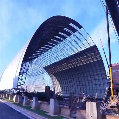 Large Span Coal Shed Bolt Ball Design Xây dựng tòa nhà khung không gian bằng thép