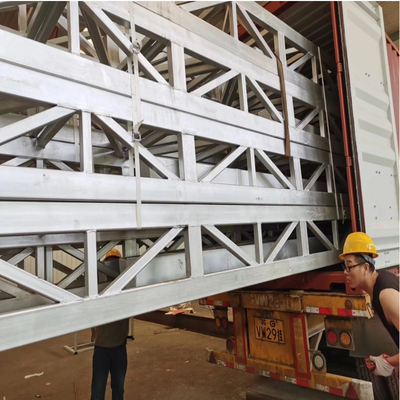 Giàn mái thép tiền chế Q235 Chất liệu bề mặt mạ kẽm