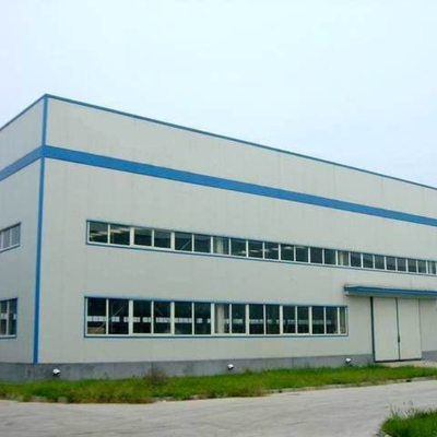 Great Long Span Q235 Nhà máy kết cấu thép Thiết kế tiền chế