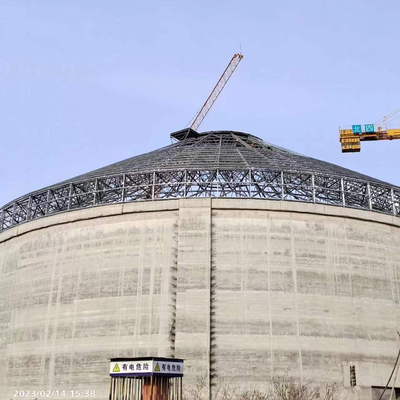 Cấu trúc khung không gian thép tiền chế Q235 cho Silo Clinker