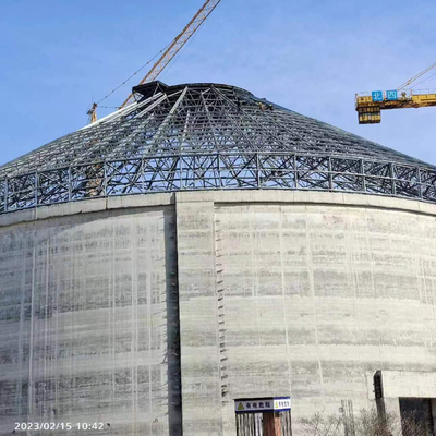 Cấu trúc khung không gian thép tiền chế Q235 cho Silo Clinker
