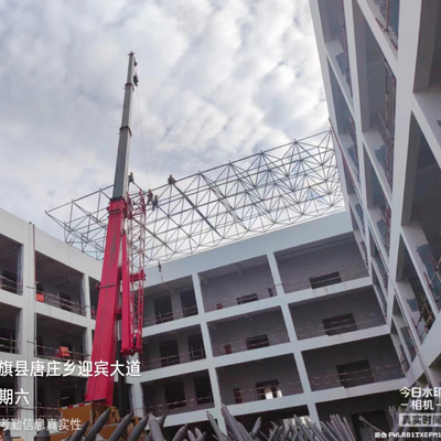 Q235 Kết cấu tòa nhà khung thép nhẹ đúc sẵn Xây dựng trường học Đường kính lớn