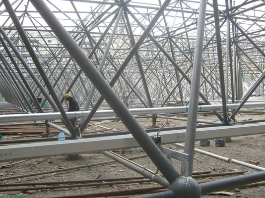Q235 Cấu trúc thép tự chế tùy chỉnh Kháng cháy cao Thép khung không gian