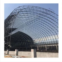 Thép galvanized nhà kho cấu trúc mái nhà khung với không gian cột tùy chỉnh cho nhu cầu tùy chỉnh