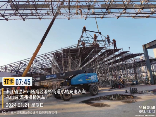 H-Section Beam Space Frame Truss cho 100 - 1000 tấn Capacity