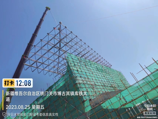 Thép gói khung không gian nút với quá trình kiểm tra và chống ăn mòn