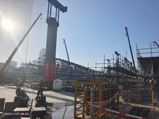 Cài đặt trên trang web Q235 Khung không gian Truss Cung cấp than