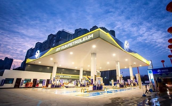 Các cấu trúc thép nhẹ cho mái nhà của trạm xăng
