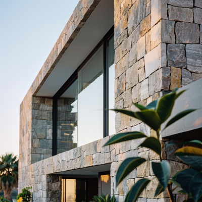 Tường rèm đá granite cho các biệt thự cao cấp Giải pháp bên ngoài sang trọng và vượt thời gian