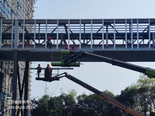 Thép Xây dựng trước Truss không gian mái nhà trạm xăng Thể thao Lắp đặt hàn ở Nam Mỹ Dự án Q235 Q345