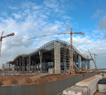 Q355 Thép Space Frames tòa nhà nhà ga sân bay cho tòa nhà trải rộng