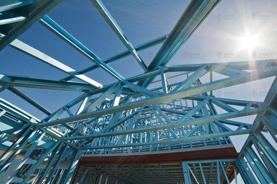 30 đến 50 năm tuổi thọ Thép mái nhà Truss bột phủ sơn Thép cấu trúc Nhà ga đường sắt Cấu trúc